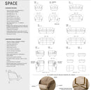 Space Modular Leather Sofa | Gamma