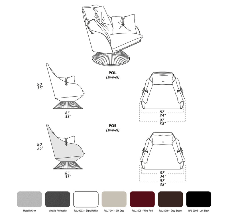 Gloss Leather Armchair | Gamma