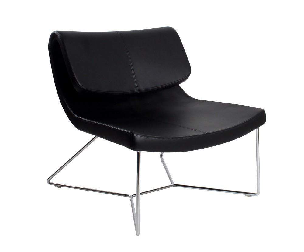 J and M Furniture Chair Black Hollywood Chair in Black