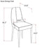 J and M Furniture Chair Bosa Modern Dining Chair