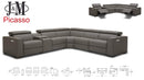 Picasso Motion Sectional in White | J&M Furniture