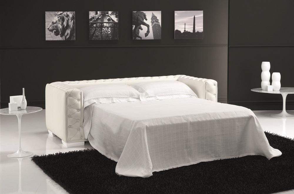 Loiudiced Vanity Leather Sofa Bed