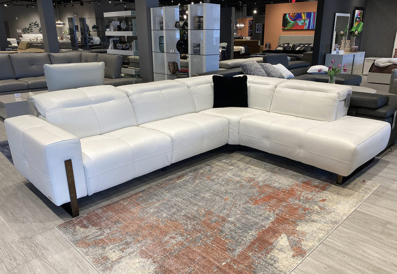 Plaza Sectional in White | J&M Furniture