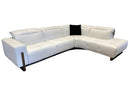 Plaza Sectional in White | J&M Furniture